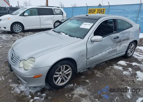 2003 Mercedes-Benz C 230 Kompressor Sport from USA, damaged, VIN WDBRN40J53A473088